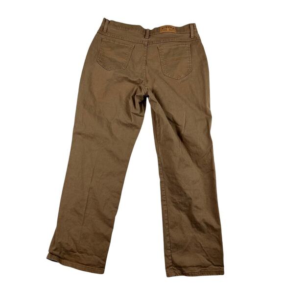 Riders by Lee Mens Jeans 36x30 Tan Khaki Brown Straight Leg Cotton Denim - Picture 6 of 7